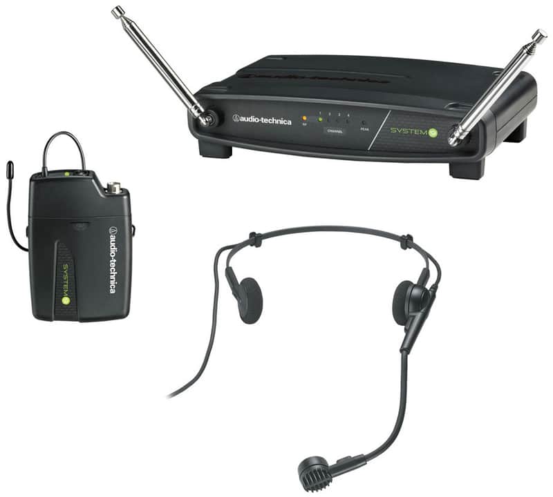 Audio-Technica ATW-901a/H System 9 VHF Wireless Headset Microphone Receiver Pack image 1