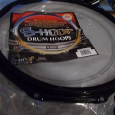 AHEAD 14 S HOOP SNARE DRUM RIM BLACK 10 HOLE SNARE DRUM HOOP 2024 - BLACK image 3