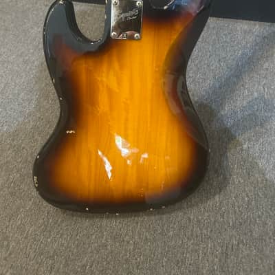 Squier Affinity j bass 5 string 2000s - Tobacco image 5