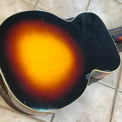 1965 Vintage Kay K-23 Jumbo Flat Top Acoustic Guitar Natural image 9
