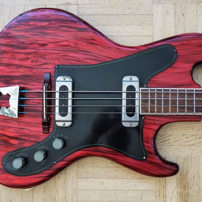 Taco Migma-style bass guitar ~1965 East Germany communist bloc vintage image 1