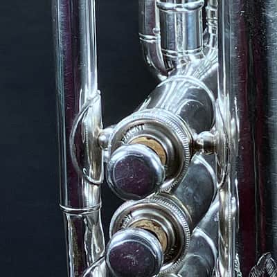 BOOSEY & Co. SOLBRON CLASS A CORNET SILVER PLATED 1911-1916 - S image 14