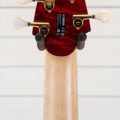 Yamaha TRBJP2 John Patitucci Signature 6-String Bass Guitar, Ebony Fingerboard, Trans Dark Red image 18