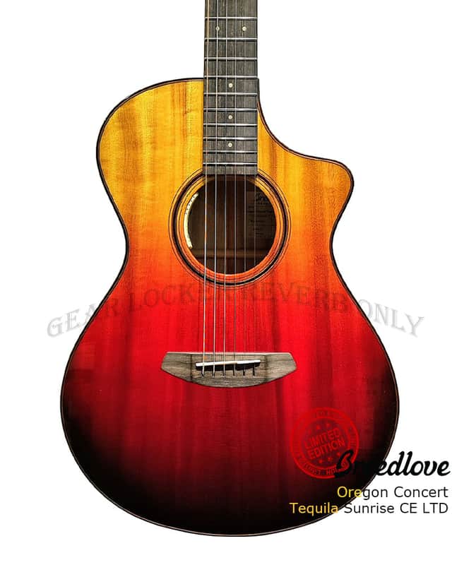 Breedlove Oregon Concert Tequila Sunrise CE LTD 2023 all solid Sitka Spruce & Myrtlewood guitar image 1