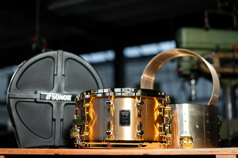 Sonor 150th Limited Cast Bronze Snare drum 8" x 14" image 1