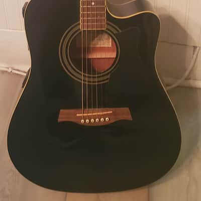 Ibanez V70CE-BK Acoustic/Electric Guitar 2006 - Black image 1