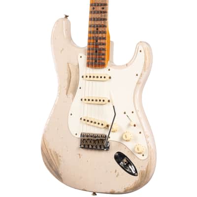 Fender 2024 Custom Shop LTD Red Hot Stratocaster Super Heavy Relic Aged Dirty White Blonde (462) USED image 3