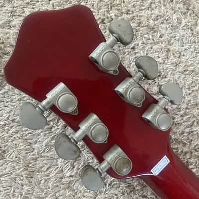 Hofner Electric Guitar, Burgundy, P90 Pickup, 22 Frets image 15
