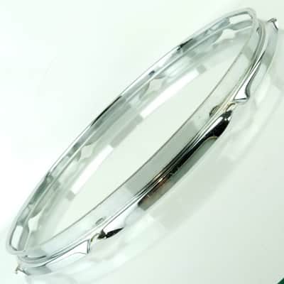 Ludwig 14"1.6mm Acrolite 8Lug Snare Drum Resonant Rim/Hoop Chrome US Vintage 70s image 3