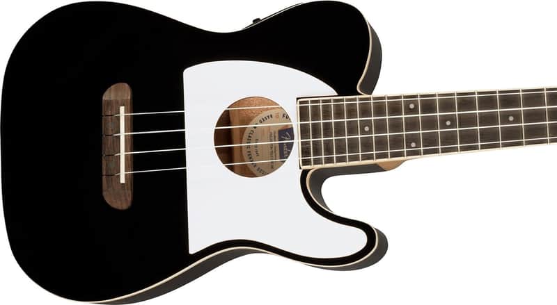 Fender Fullerton Tele Uke, Black image 1