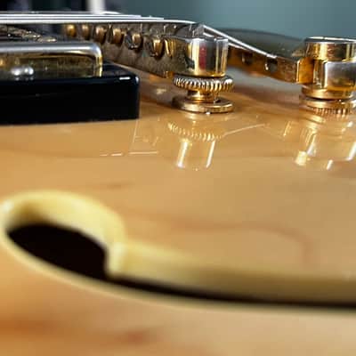 2005 Epiphone Sheraton II Korea Natural Semi-Hollow Electric Guitar w/Vintage Gibson Case image 15