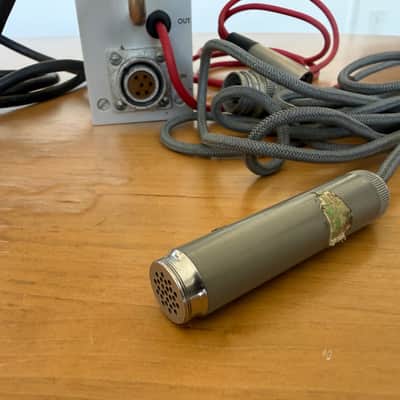 Altec 165A & 21D Lipstick Tube Condenser Microphone w/ RECAPPED 525A Power Supply image 3