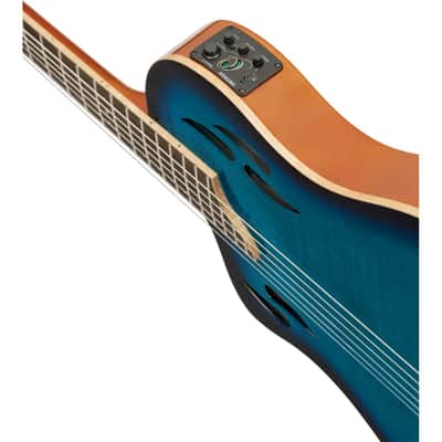 Ortega RTPDLX-FMA-L TourPlayer Series Solid Okoume Body Slim Neck Nylon 6-String Acoustic-Electric Guitar w/Gig Bag For Left Handed Player image 11