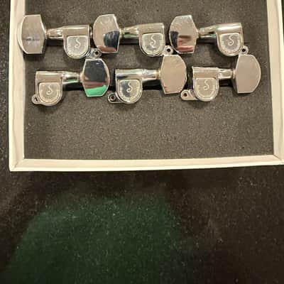 Vintage 1970s W.Germany Schaller 3x3 Tuners Removed from 1979 Gretsch image 2