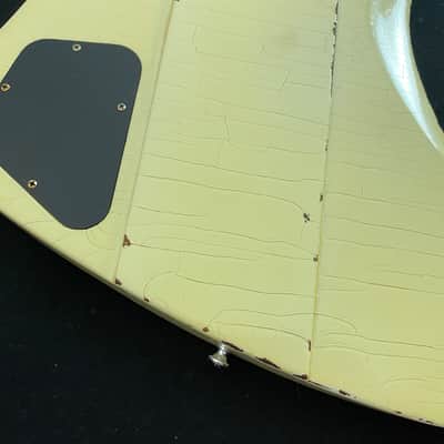 Video! Goofed 2021 Gibson Custom Shop Murphy Lab '64 Johnny Winter Signature Firebird V Polaris White Aged image 19