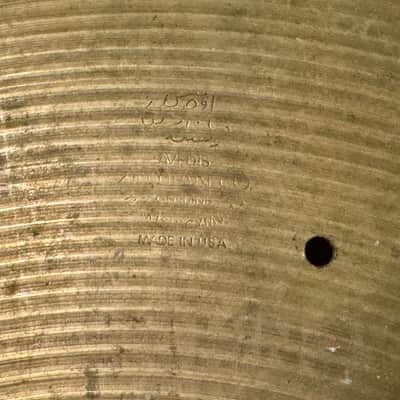 Zildjian 18" Sizzle Ride Cymbal Vintage 60's 70's 2150 Grams Made in USA image 4