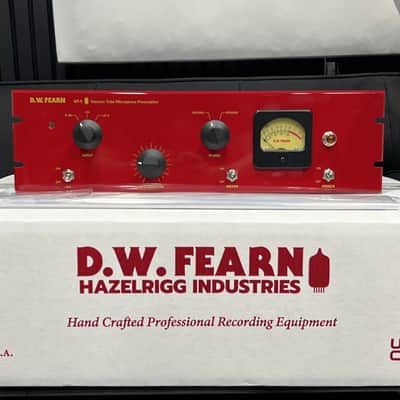 D.W. Fearn VT-1 Single Channel Tube Mic Preamp 2010s - Red image 1