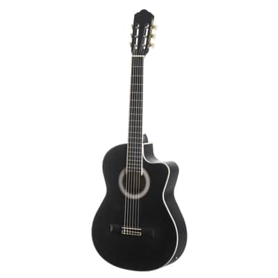 Almeria CC 36 EQ Classic BK Black - 4/4 classical guitar image 1