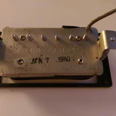 Vintage Gibson 1980 Zebra Humbucker 7.64K Tim Shaw T Top Guitar Pickup image 2