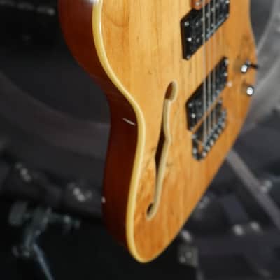 IYV Semi-Hollow Single-Cut Electric Guitar – Natural Finish image 7