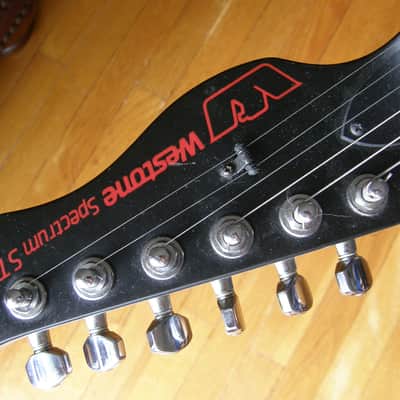 Westone Spectrum ST Black Tremolo Two humbuckers medium jumbo Matsumoku Japan image 2