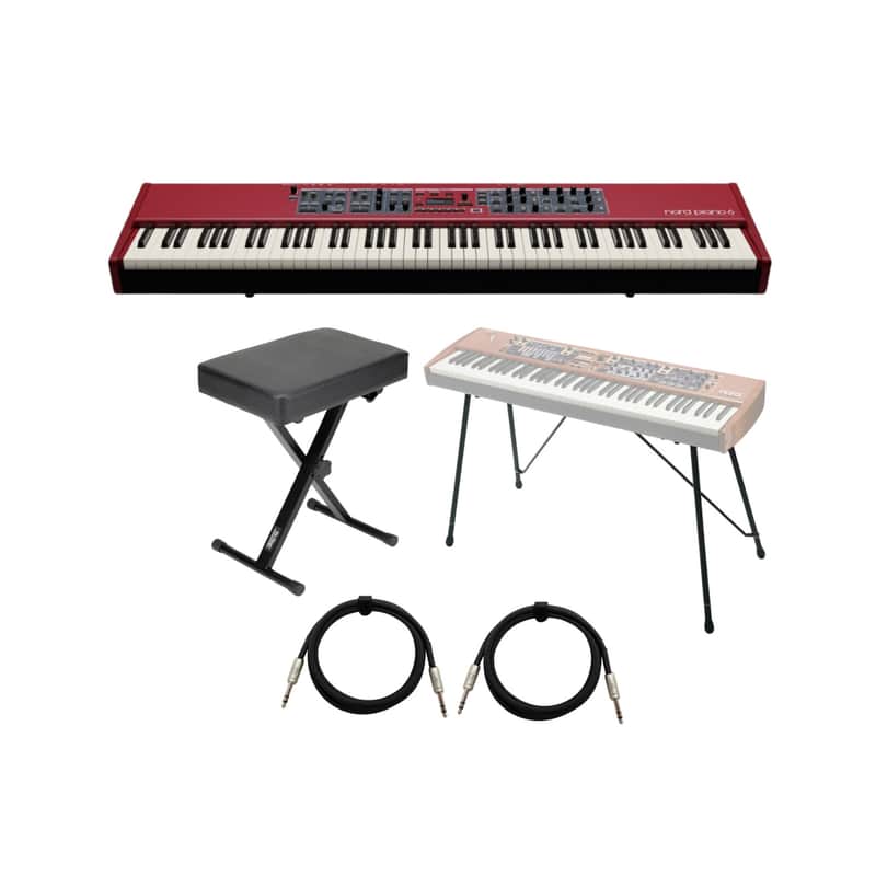 Nord Piano 6 Portable 88-Key Triple Sensor Hammer Action Keybed Piano (Red) image 1