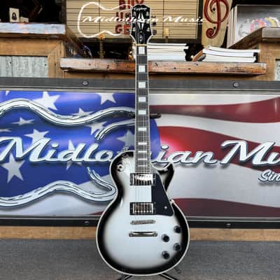 Epiphone - Les Paul Custom - Limited-Edition Electric Guitar - Silver Burst Gloss Finish USED image 9
