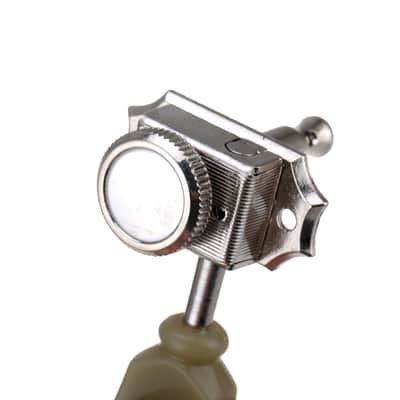 Brio 3 x 3 Pro Vintage Hybrid Style Keystone Button Nickel- Green Button image 8