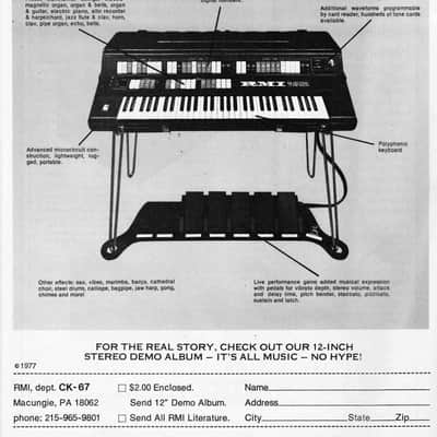 Rare RMI Keyboard Computer KC-2 1975 First Digital Keyboard image 13