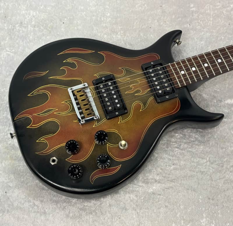 Washburn Raven electric guitar / flaming eagle refinish + Tweed case image 1