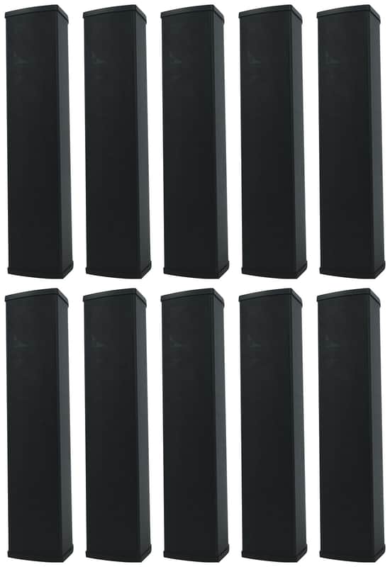 10) Rockville WET ARRAY 5 BLACK Line Array Speakers For church/School/Auditorium image 1