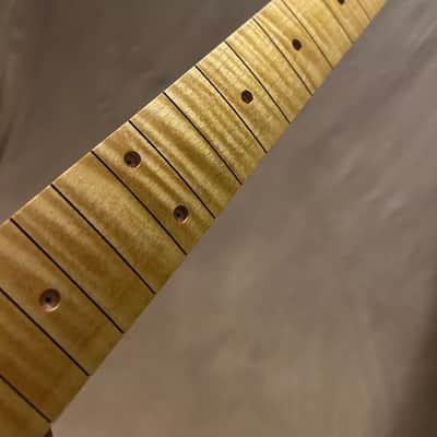 Ferocious Flame Maple Strat Guitar Neck Fits Fender & Warmoth image 4