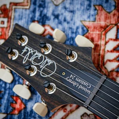 PRS USA Paul Reed Smith Custom 24 Wood Library "Natural + Ebony" (2024) image 14