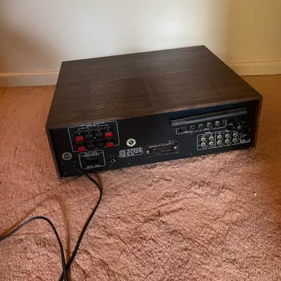 Marantz MR220 Stereo Receiver - Silver with Wood Case image 3