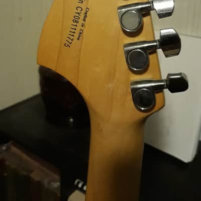 Fender Squier Affinity 'Strat' Stratocaster Black AND a Fender Squier Affinity 'Strat' Stratocaster, 2008 Candy Apple Red with a Maple neck image 13