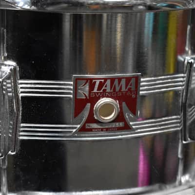 Vintage Tama Swingstar Red Badge Steel Snare Drum 6.5 x 14 image 7