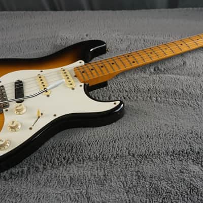 1987 MIJ Squier Stratocaster Fujigen E-Series Sunburst w/ ESP Rail Pickup & Fender Case image 4