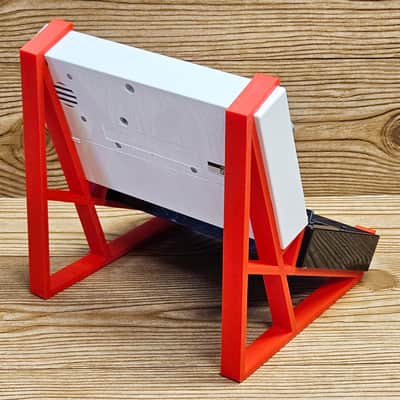The Analog Source 2 Tier Red Desktop Stand for Korg Volca Beats Bass FM Keys Nubass Loop Mix Sample Synthesizer Mixer Drum Rhythm Machine Sampler image 7
