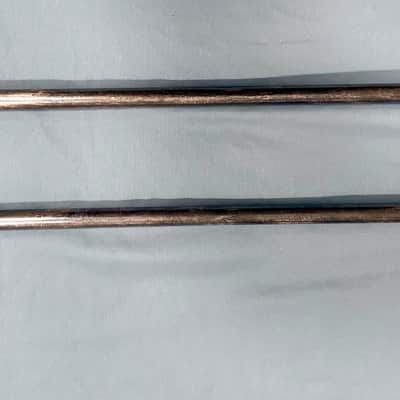 Pan American Small bore jazz trombone Likely 1917 - Silver plate brass, gold washed bell image 4