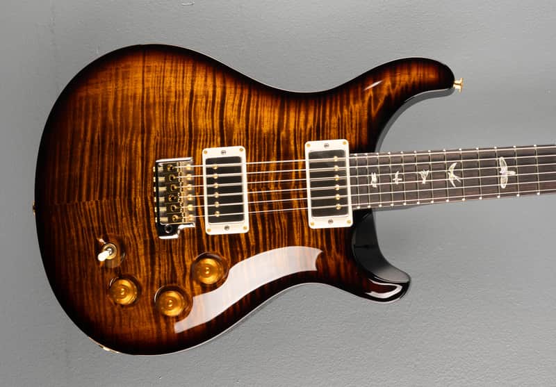 Paul Reed Smith DGT (David Grissom Trem) 10 Top w/Birds - Black Gold Burst image 1