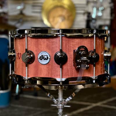 DW Collector’s Series 6.5x14 Purpleheart Wood Snare Drum - Natural image 3