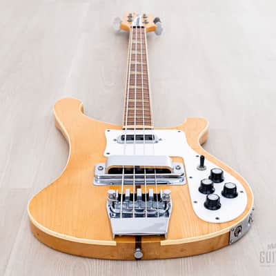 1979 Rickenbacker 4001 Vintage Neck Through Bass Mapleglo, 100% Original w/ Case image 11