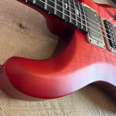 PRS S2 Wood Library Special Semi-Hollow Quilted Top Ebony Fretboard Satin Bonnie Pink Cherry Burst  S2088417 image 21
