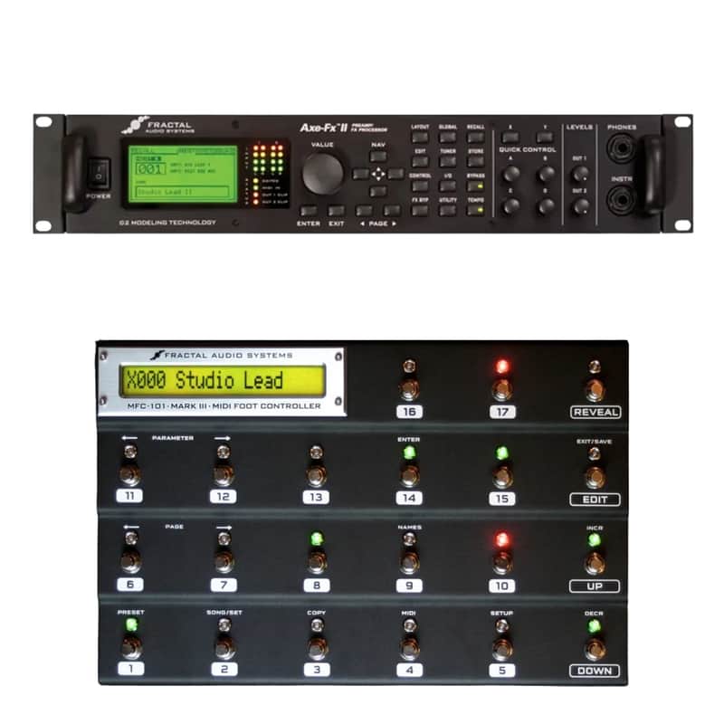 【箱あり・美品】Fractal Audio Systems Axe-Fx II Fractal Audio Axe FX II Mark II Effect Rack Used from JAPAN Tested