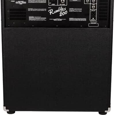 Fender Rumble 200 V3 Bass Amp Combo, Black/Silver image 3