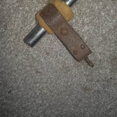 Vintage 1930s WFL Ludwig Bass Drum Hoop Console Mount Rail with Tom Clamp image 8