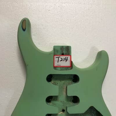 Custom 6 String Electric Guitar Body in Seafoam Green image 2