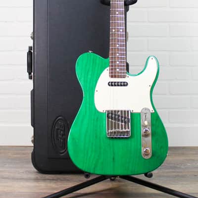 Preowned 1992 G&L ASAT Classic (Made in USA) w/ SKB Hardshell Case - Clear Forest Green image 11