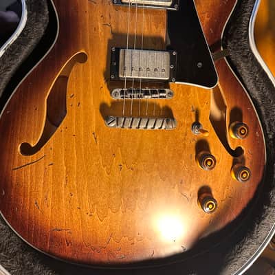 Ibanez ASV10A-TCL Artcore Vintage with Rosewood Fretboard - Tobacco Burst - hard shell case image 1