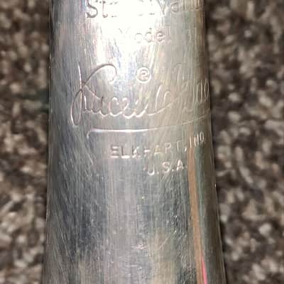 Vintage vintage 1970s Bach Stradivarius step up  Professional Model  37 Trumpet and Hardshell case Silver-Plated image 11
